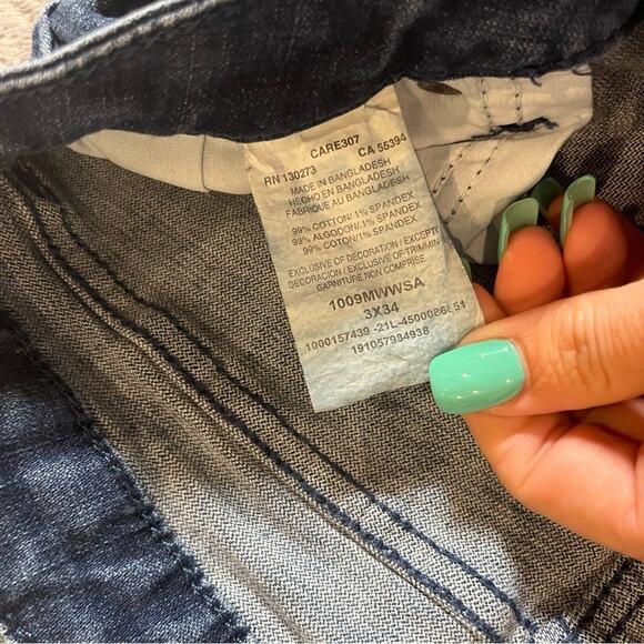 Wrangler Retro Mid Rise Wide Leg Trouser Jeans Womens Long Size 3x34 Country - Picture 11 of 11